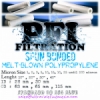 d d d PP spun bonded melt blown polypropylene filter cartridge embos 1 5 10 micron 10 20 30 40 inch  medium