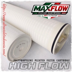 high flow polypropylene pleated filter cartridge  large